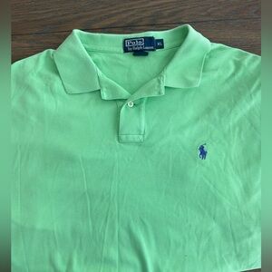 Ralph Lauren Light Green Cotton‎ Polo Size XL Gently Worn